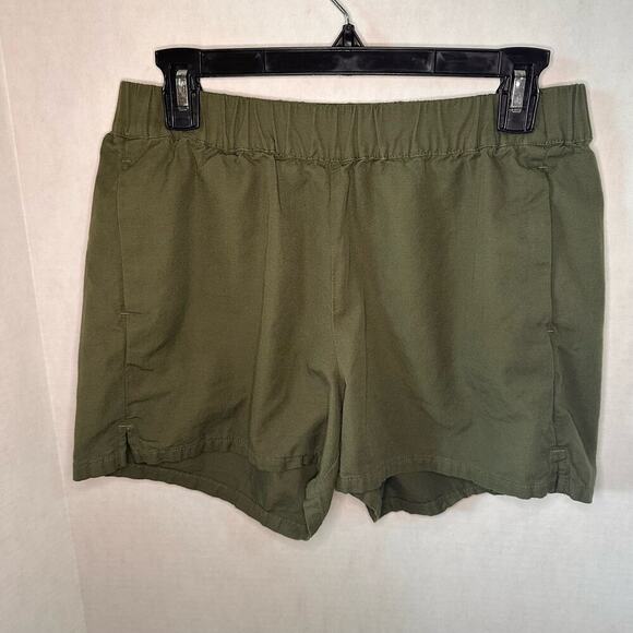 Madewell Green Shorts Women's Size Small‎ Flowy Classic Minimalist Vacation - Picture 1 of 7
